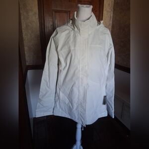 NWT Womens Eddie Bauer White Rain Jacket.